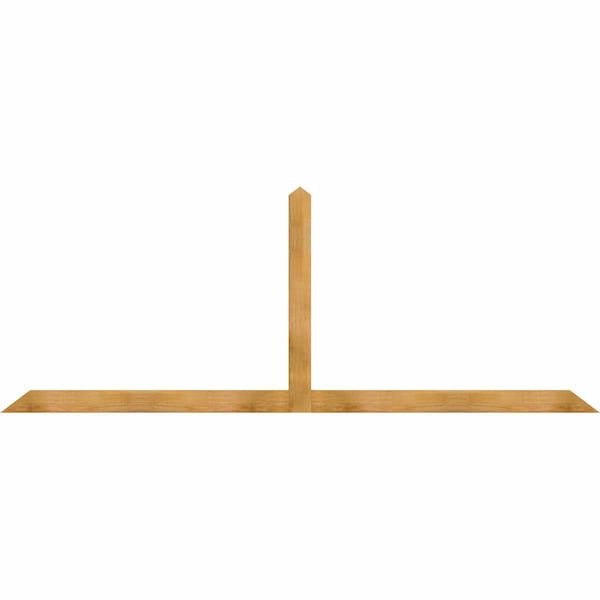 Ekena Millwork Portland Rough Sawn Timber Gable Bracket, Western Red Cedar, 108"W x 40"H x 2"D x 4"F, 9/12 Pitch GBW108X40X0204POR00RWR - main